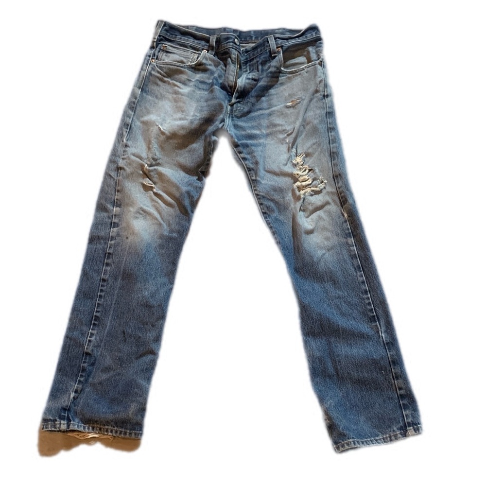 Vintage Levi 34x34 Mens 517 Classic Blue Straight Men's Jeans‎ Distressed